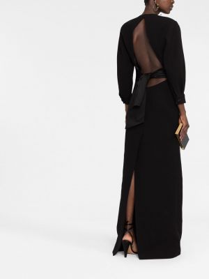 Abendkleid mit rückenausschnitt Saint Laurent schwarz