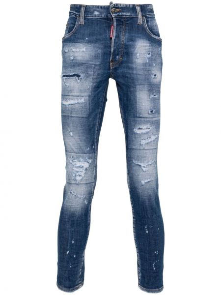 Jeans di cotone Dsquared2 blu