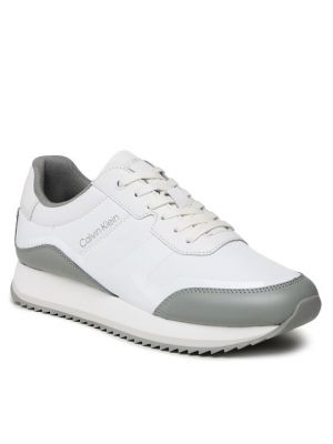 Sneakers με κορδόνια με δαντέλα Calvin Klein λευκό