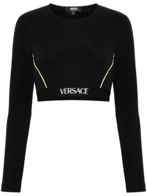 Palaidinė be rankovių Versace juoda