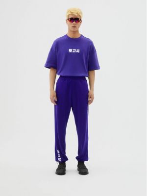 Oversized sportovní kalhoty Togoshi fialové