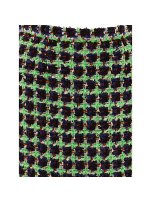 Mini falda de lana Etro verde