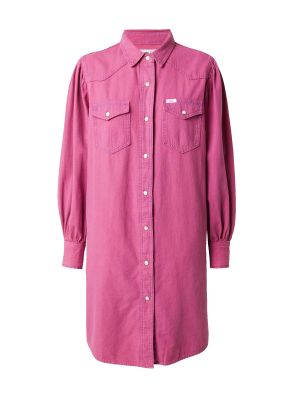 Abito a camicia Wrangler rosa