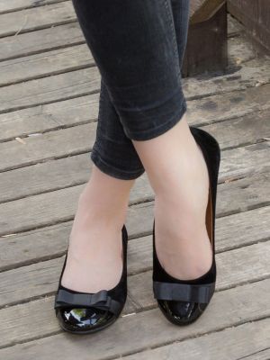Balerina cipők Fox Shoes fekete