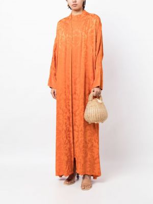Raštuotas gėlėtas vakarinė suknelė Bambah oranžinė
