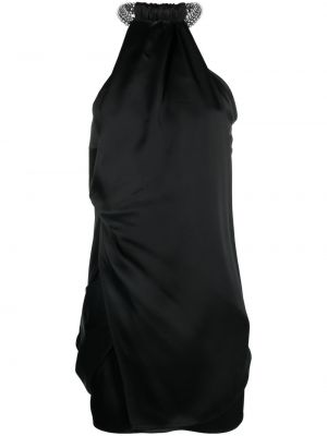 Мини рокля с кристали Stella Mccartney черно
