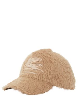 Cappello con visiera di pelliccia Etro beige