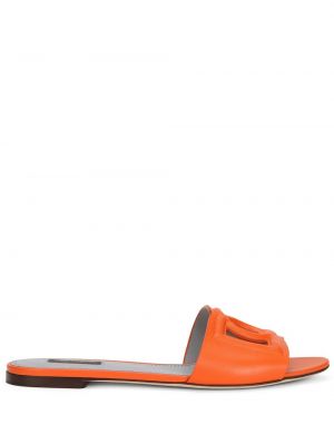Sandály Dolce & Gabbana oranžové