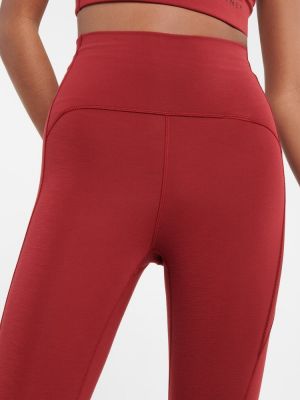 Spodnie sportowe z wysoką talią Adidas By Stella Mccartney czerwone
