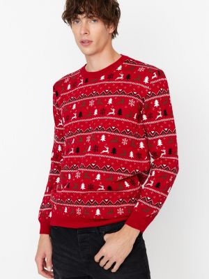 Пуловер Trendyol червено