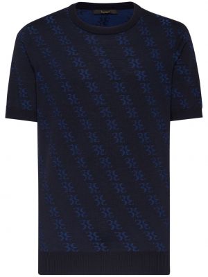 Жакардова тениска Billionaire синьо