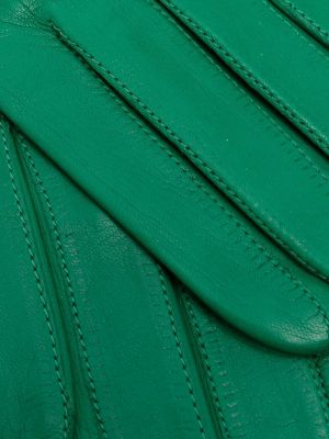 Rękawiczki skórzane Manokhi zielone