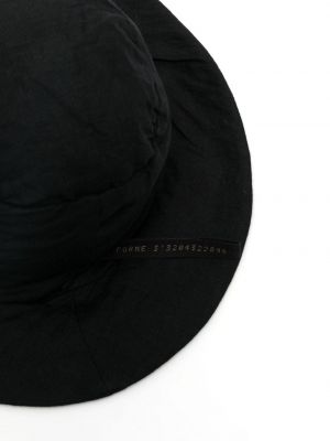 Lněný klobouk Forme D’expression černý