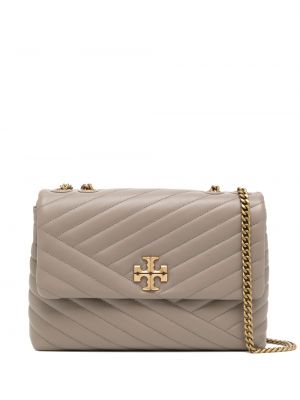 Borsa a spalla trapuntata Tory Burch marrone