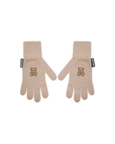 MOSCHINO Dámske rukavice 65162 M2097 Béžová