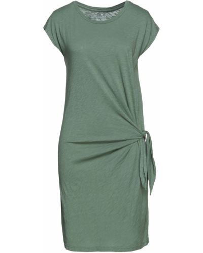 Бархатное платье мини Velvet By Graham & Spencer, зеленое