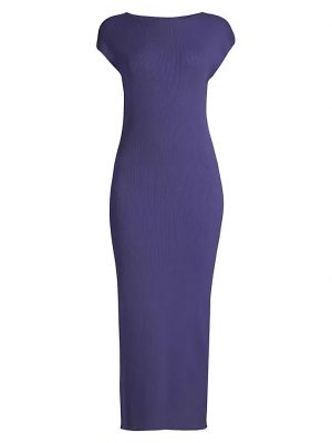 Длинное платье Emporio Armani фиолетовое