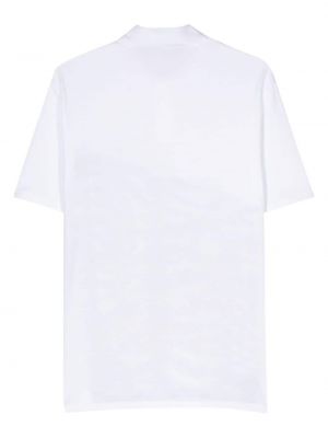 Raštuotas polo marškinėliai su zebro raštu Just Cavalli balta