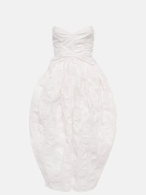 Bavlnené midi šaty Cecilie Bahnsen biela