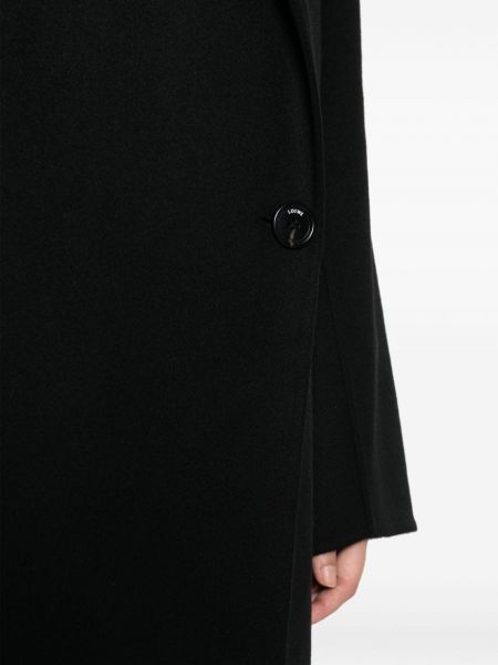 Cappotto di lana di cachemire Loewe nero