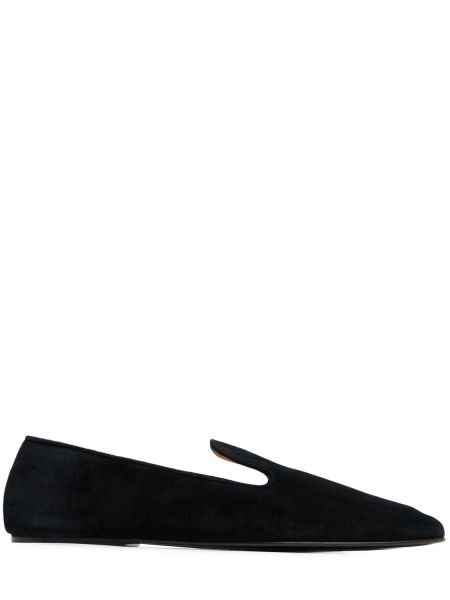 Skinn loafers The Row svart