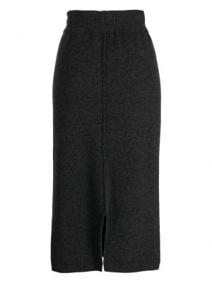 Kašmírové vlněné sukně Pringle Of Scotland šedé