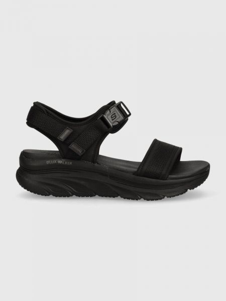 Sandały na platformie Skechers czarne