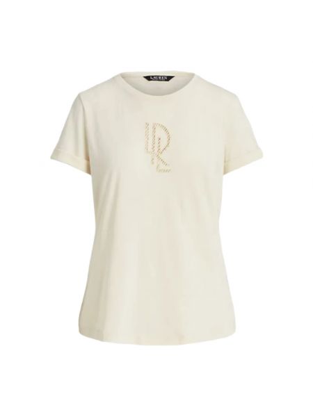 Jersey t-shirt aus baumwoll Ralph Lauren weiß