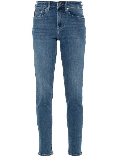 Skinny džíny s vysokým pasem Liu Jo modré