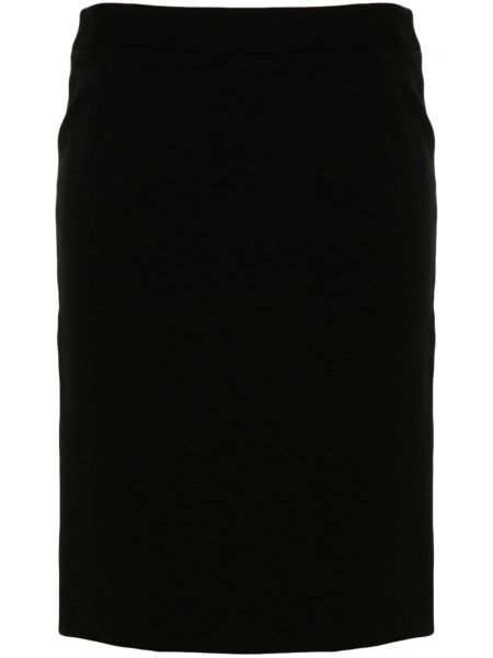 Rozcięta spódnica z krepy Christian Dior Pre-owned czarna