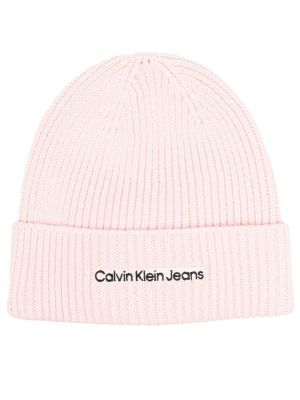 Brodert lue Calvin Klein rosa