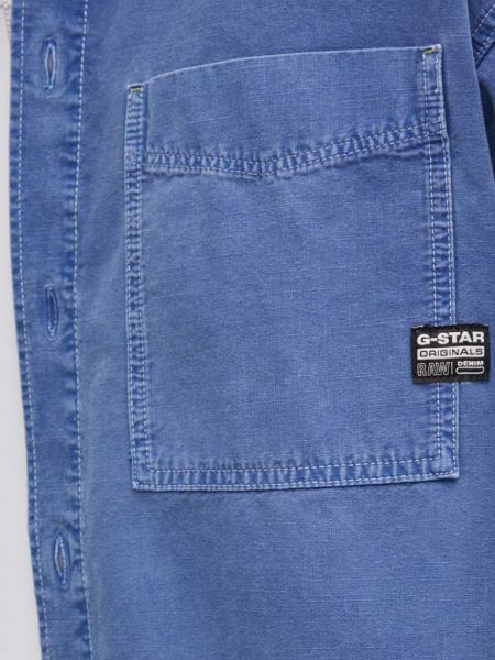 Pamučna košulja bootcut s uzorkom zvijezda G-star Raw plava