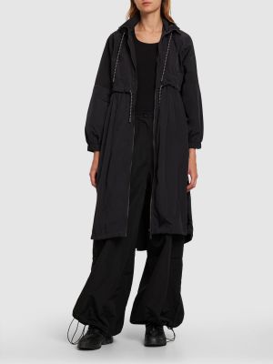 Manteau à capuche imperméable Weekend Max Mara noir