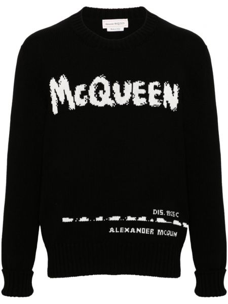 Trøje striktrøje Alexander Mcqueen sort