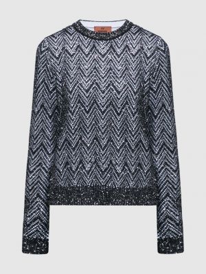 Чорний светр з паєтками Missoni
