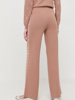 Jednobarevné kalhoty s vysokým pasem Liu Jo