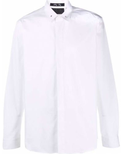 Camisa manga larga de estrellas Philipp Plein blanco