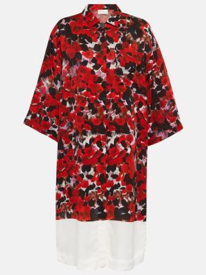 Obleka s cvetličnim vzorcem Dries Van Noten