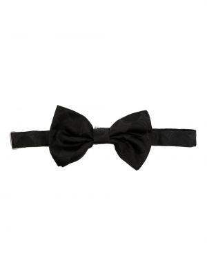 Копринена вратовръзка с панделка Tagliatore черно