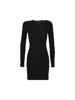 Мини-платье из твила Balenciaga черный