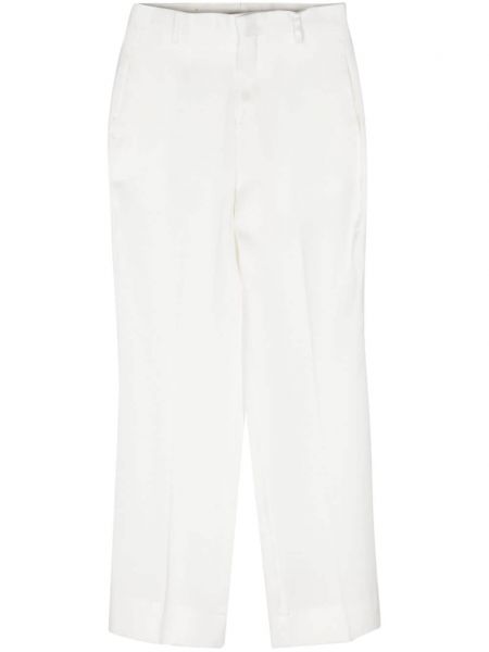 Voľné zamatové nohavice Briglia 1949 biela