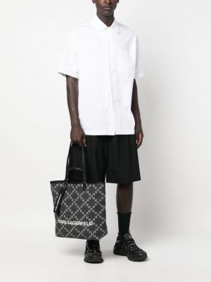 Jacquard shopper handtasche Karl Lagerfeld