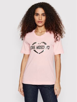 Tričko Love Moschino, růžová