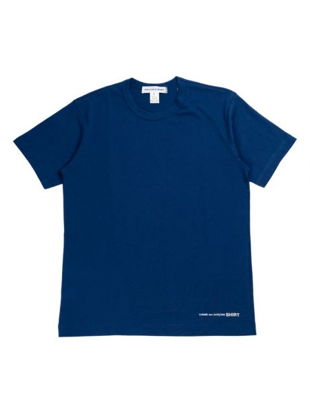 Koszulka z nadrukiem Comme Des Garcons niebieska