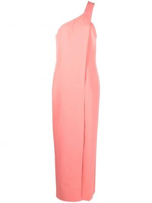 Αμάνικη μάξι φόρεμα Halston ροζ