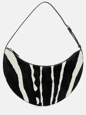 Чанта за ръка с принт с принт зебра Alaã¯a черно