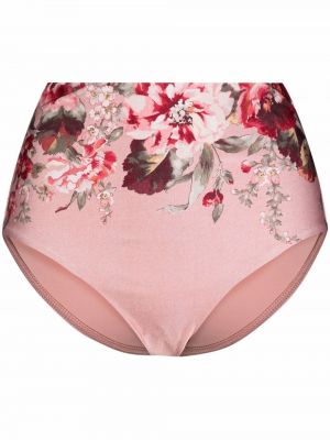 Bikini de cintura alta Zimmermann rosa