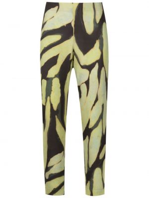 Pantaloni slim fit con stampa camouflage Lenny Niemeyer verde
