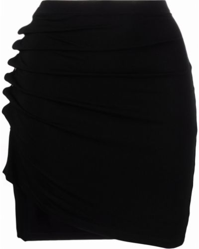 Falda de tubo con botones Paco Rabanne negro