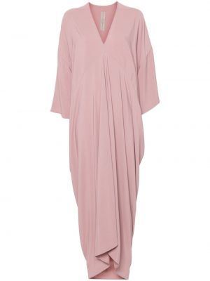 Μάξι φόρεμα Rick Owens ροζ